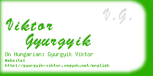 viktor gyurgyik business card